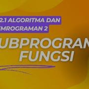 W2 1 Subprogram Fungsi