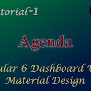 1 Angular 6 Dashboard Using Material Design Agenda
