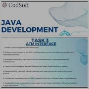 ATM Interface Project Java Coding Tutorial For Beginners CodSoft Internship Task 3
