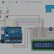 Digital Clock System Using Arduino Tinkercad Arduino Project Digital Clock Autodesk Tinkercad