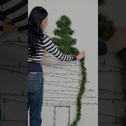 DIY Wall Mounted Christmas Tree Magic