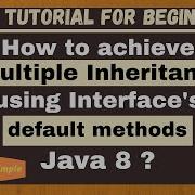 Default Methods And Multiple Inheritance Resolve Diamond Problem Using Default Methods