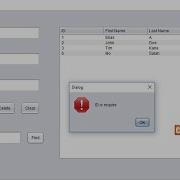 Java GUI Crud With MYSQL Database XAMPP 1 Create Read Update Delete INSERT