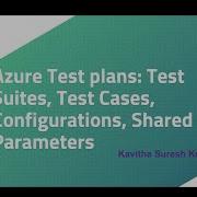 Azure Test Plans TestSuites Test Cases Configurations Shared Parameters