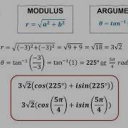 Converting Complex Numbers From Rectangular To Polar Form