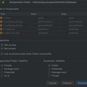 Refactoring In Intellij Field Encapsulation Refactoring