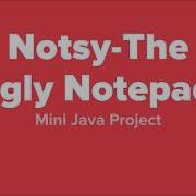 Mini Java Project Notepad Replica Code Explained In Hindi