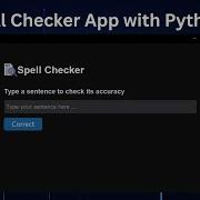 Spell Checker App With Python CustomTkinter
