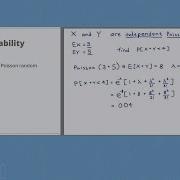 Statistics Probability 16 Simple Poisson Random Variable Example