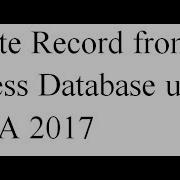 Delete Record Form Ms Access Database Using Java 2017