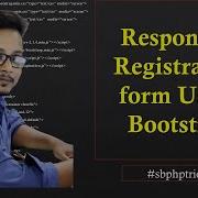 Bootstrap Registration Form