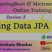Spring Data JPA CRUD Operations Live Recording Sessions