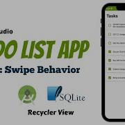 To Do List App Android Studio Tutorial Part 6 Add Recycler View Swipe Behavior Delete Tasks
