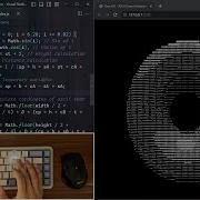 ASMR Programming Spinning Donut No Talking