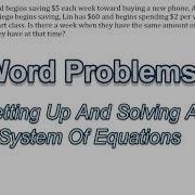 System Of Linear Equations Word Problems