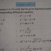 EX 9 2 Q1 TO Q12 SOLUTIONS OF DIFFERENTIAL EQUATIONS NCERT CHAPTER 9 CLASS 12th