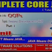Core Java OOPs Instance Flow In Parent To Child Part 1