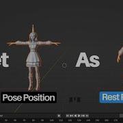 Set Current Pose To Rest Pose In Blender Quick Tutorial