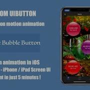 WobbleBubbleButton Custom UIButton Balloon Button Motion Animation UIButton Animation In IOS
