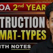 Lec 5 Types Of Instruction Format Computer Architecture BTech 2nd Year