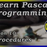 Procedures Pascal Tutorial Part 10