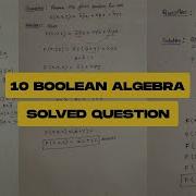 Simplify Boolean Algebra Practice
