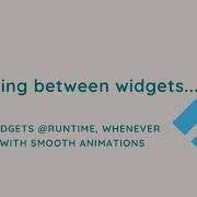 Switching Between Widgets Flutter Tutorial