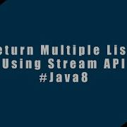Return Multiple Lists Using Single Instruction Of Java Stream API JavaStreamAPI Java8