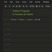 Python Program To Access Set Items