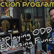 C Function Programming Displaying ODD Or EVEN Using Functions