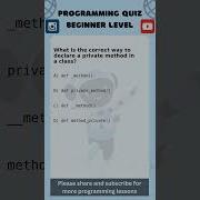 Programming Quiz Beginner Level Python Ai Machinelearning Datascience Coding Genai