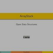 ArrayStack An Array Based List