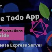 React GraphQL MongoDB And Apollo Server Create A Todo App 1 Create An Express Server