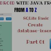 Sqlite Basic Part 01 Create DB And Insert