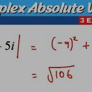 Complex Number Absolute Value