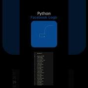 Draw Facebook Logo Using Python Code Python Computerscience Turtle