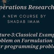 Operations Research II Lecture 3 Ll Formulation Of LP Model II