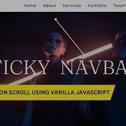 Sticky Navigation Bar On Scroll Using Vanilla Javascript Fixed Navbar On Scroll