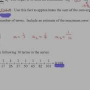 9 3 Finding The Maximum Error Using The Integral Test Ex 3