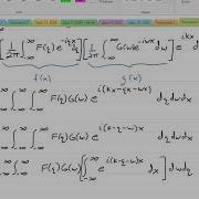 Lecture Convolution Of Fourier Transforms