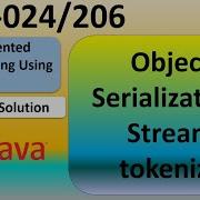 Object Serialization In Java Stream Tokenize In Java Dec 2024 Question Paper Solution MCS 206 24