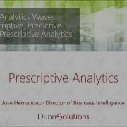 The Business Analytics Wave 3 Prescriptive Analytics