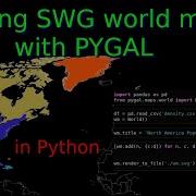 World Map With PyGal In Python In SVG Format