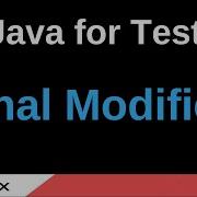 Java For Testers Part 183 Final Non Access Modifier