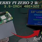 Raspberry Pi Zero 2 W 3 5 LCD Easy Driver Install Colorful Text Demo