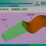 MOOC CAD Design Of Complex Parts Advanced Operations Summary Module 2