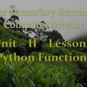 12th Computer Science Unit II Chapter 7 Python Functions Part 3 EM