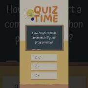 Python Quiz Time Part 2 Quiz Programming Coding LearnComputerWithRCS
