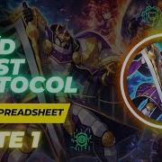D D D Spreadsheet ALL Combos Post Burst Protocol BPRO Parte 1 Yu Gi Oh 2026