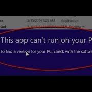 How To Fix This App Can T Run On Your PC Windows 8 10